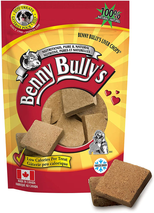 Benny Bully's Liver Chops Freeze-Dried Dog Treats, 500-g