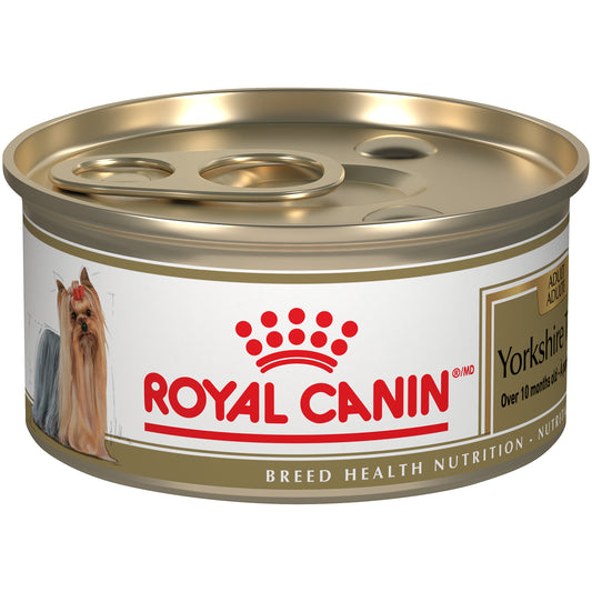 Royal Canin Breed Health Nutrition Yorkshire Terrier Adult Loaf in Gravy Canned Wet Dog Food, 85-gm (Size: 85-gm)