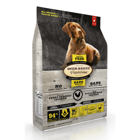 Oven-Baked Tradition Grain-Free Fresh Chicken Formula Dry Dog Food, All Breeds, All Life Stages, 25-lb