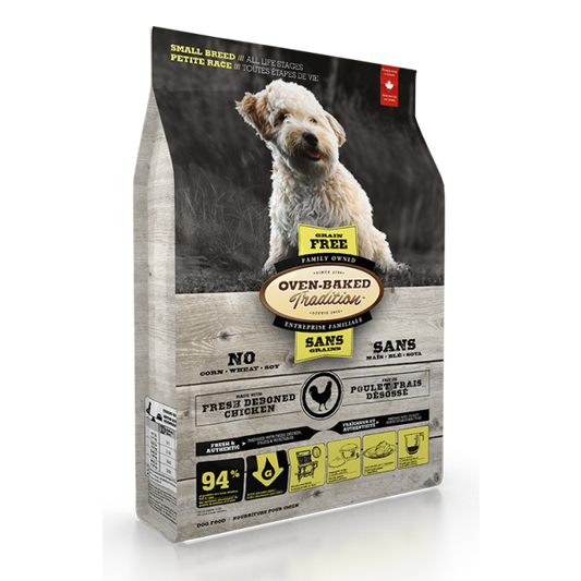 Oven-Baked Tradition Grain-Free Fresh Chicken Formula Dry Dog Food, Small Breed, All Life Stages, 5-lb (Size: 5-lb)