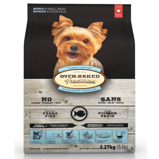 Oven-Baked Tradition Fresh Fish Formula Dry Dog Food, Adult, Small Breed, 5-lb (Size: 5-lb)