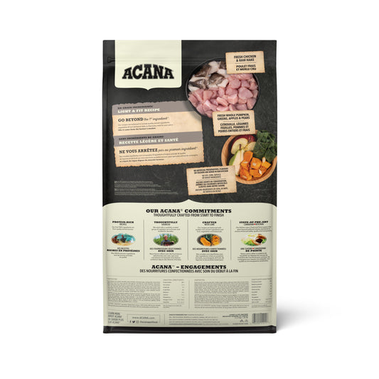 ACANA Light & Fit Dry Dog Food, 11.4-kg
