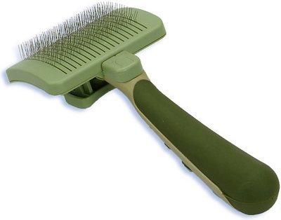 Safari Self-Cleaning Slicker Brush for Dogs, Small (Size: Small)