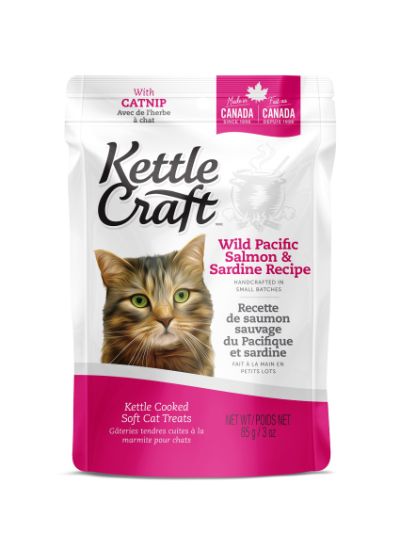 Kettle Craft Wild Pacific Salmon & Sardine Cat Treats, 85-gram
