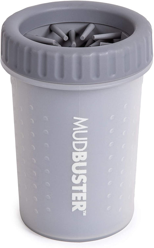 Dexas Popware for Pets Dexas MudBuster Portable Dog Paw Cleaner, Gray, Medium (Size: Medium)