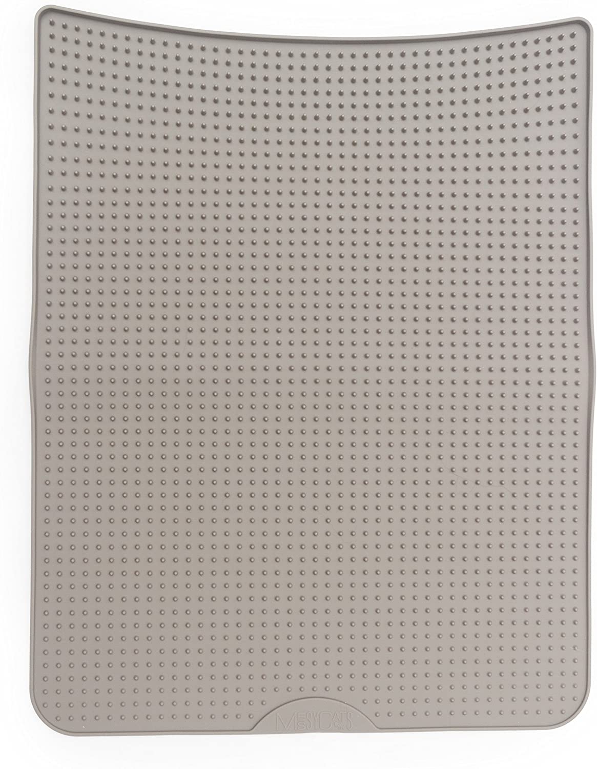 Messy Cats Silicone Cat Litter Mat, Grey