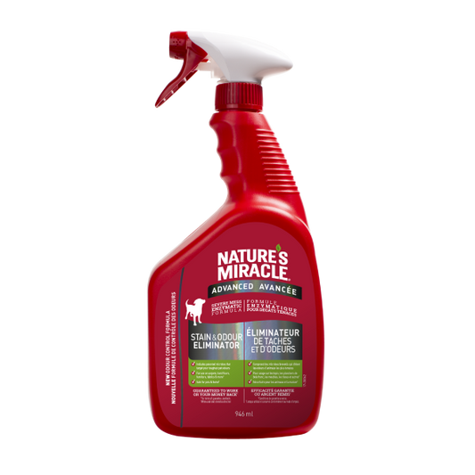 Nature's Miracle Advanced Stain & Odour Eliminator Dog Spray, 946-mL (Size: 946-mL)