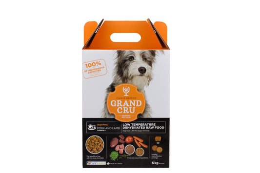 CaniSource Grand Cru Pork & Lamb Formula Grain-Free Dehydrated Dog Food, 5-kg