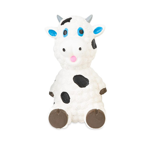 Bud'z Mini Latex Sheep Squeaker Dog Toy, White, 8-cm (Size: 8-cm)