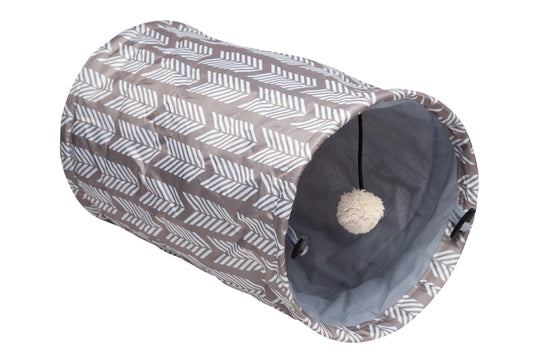 Bud'z Tunnel Cat Toy, Gray, 39.37-cm (Size: 39.37-cm)