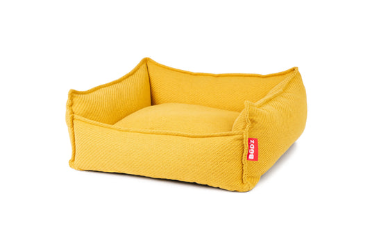 Bud'z Cuddler Anemone Dog Bed, Mustard, 70 x 60 x 22-cm (Size: 70 x 60 x 22-cm)