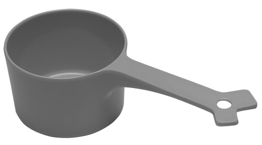 Messy Mutts Dog Food Scoop, Grey