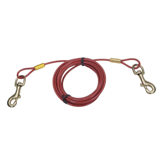 Titan Heavy Cable Dog Tie Out, 15-ft (Size: 15-ft)