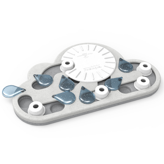 Outward Hound Nina Ottosson Rainy Day Puzzle & Play Cat Toy, White