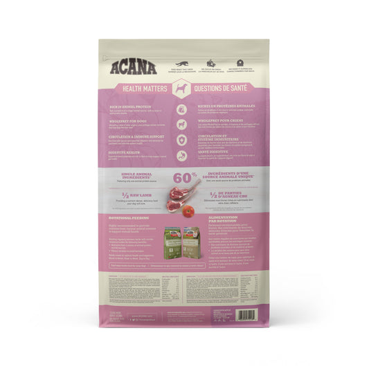 ACANA Singles Limited Ingredient Diet Lamb & Apple Recipe Dry Dog Food, 10.8-kg