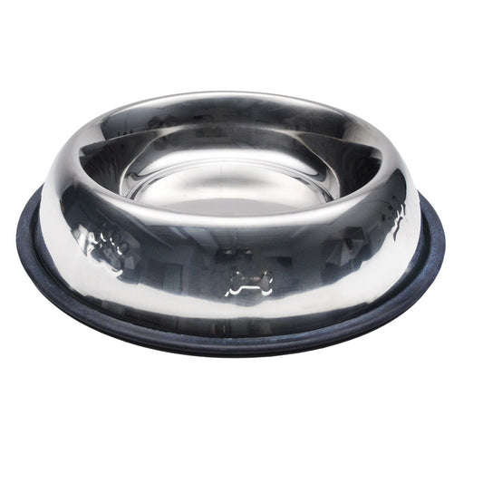 Maslow Non-Skid Embossed Stainless Steel Dog Bowl, 8-oz (Size: 8-oz )