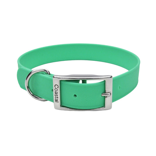 Pro Waterproof Dog Collar, Green, 3/4-inx14-in (Size: 3/4-inx14-in)