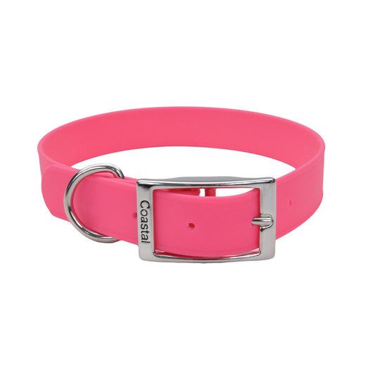 Pro Waterproof Dog Collar, Pink, 3/4-inx17-in (Size: 3/4-inx17-in)