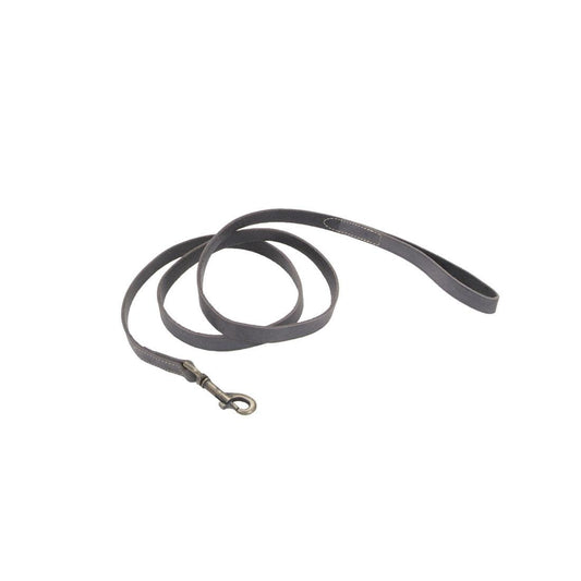 Circle T Rustic Leather Dog Leash, Slate Grey, 5/8-in x 6-in (Size: 5/8-in x 6-in)