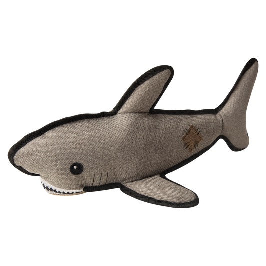Snugarooz Saul the Shark with Spikey Red Ball Dog Toy, 18-in