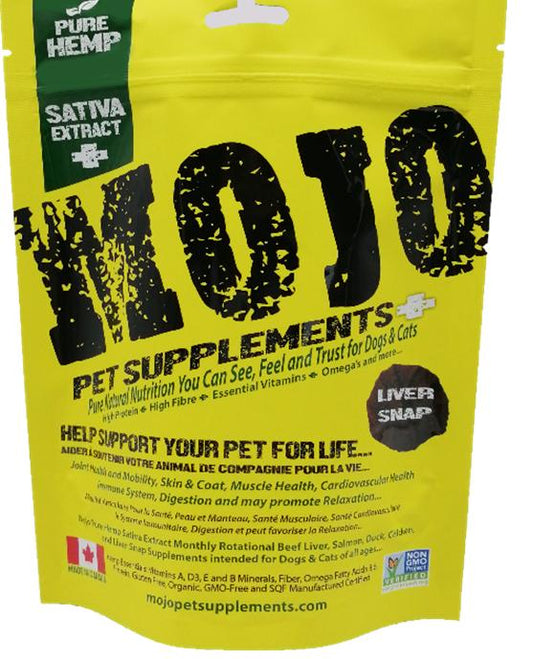 Mojo Pet Supplements H Sativa Extract Nutraceutical Liver Snap Dog Supplement, 2.21-oz (Size: 2.21-oz)