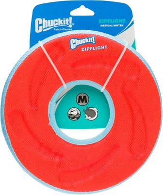 Chuckit! Zipflight Disc Dog Toy, Color Varies, Medium (Size: Medium)