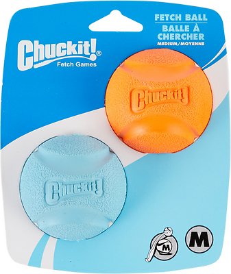 Chuckit! Fetch Ball Dog Toy, Color Varies, Medium, 2-pk (Size: Medium, 2-pk)