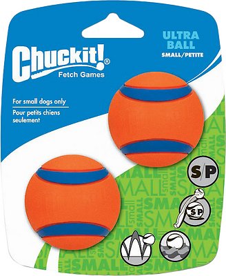 Chuckit! Ultra Rubber Ball Dog Toy, 2 pack, Small, 2 pack (Size: Small, 2 pack)