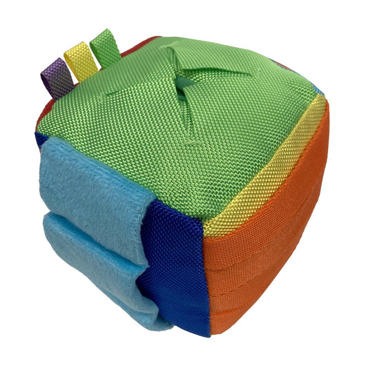 foufouBRANDS fouFIT Hide 'n Seek Cube Dog Toy, 4.5-in (Size: 4.5-in)