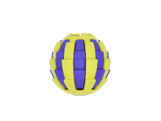 Bud'z Astro with Treat Hole Rubber Dog Toy, Yellow, 2.5-in (Size: 2.5-in)