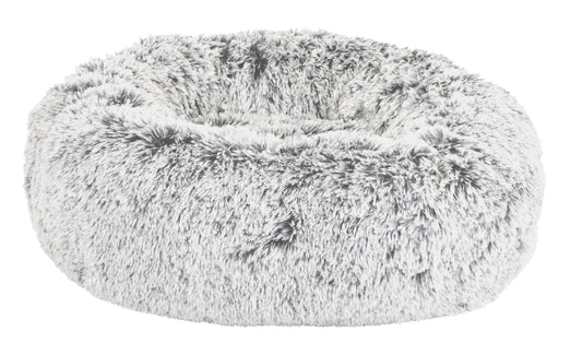 Bud'z Calming Round Dog Bed, Gray, 36-in (Size: 36-in)