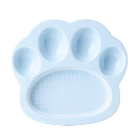 PetDreamHouse PAW 2-in-1 Pet Slow Feeder & Lick Pad, Baby Blue, Mini (Size: Mini)