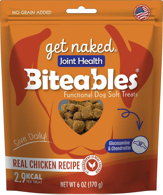 Get Naked Biteables Joint Health Real Chicken Recipe Dog Treats, 6-oz (Size: 6-oz)