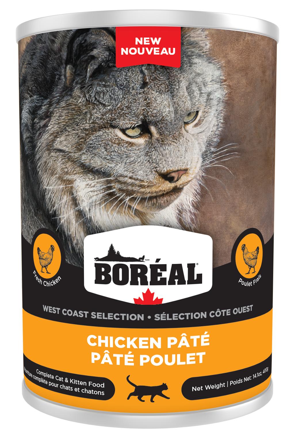 Boreal West Coast Selection Chicken Pate Wet Cat Food, 400-gram (Size: 400-gram)