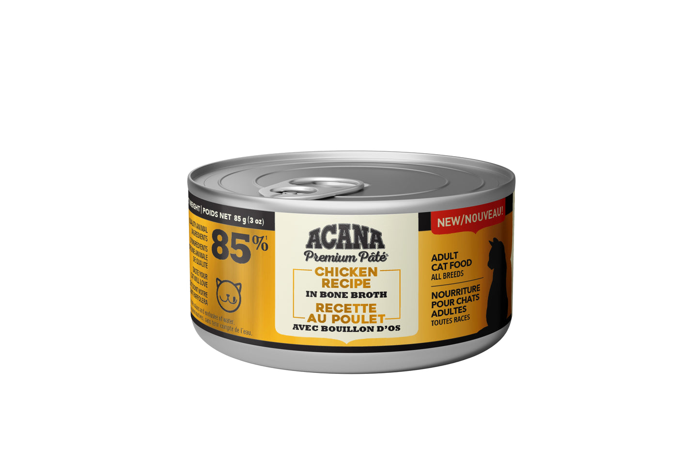 ACANA Premium Pate Chicken Recipe in Bone Broth Wet Cat Food (CA), 85-gram (Size: 85-gram)