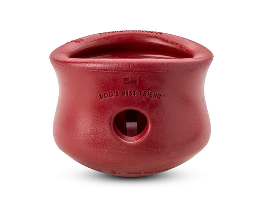 West Paw Zogoflex Toppl Dog Toy, Ruby, Large (Size: Large)