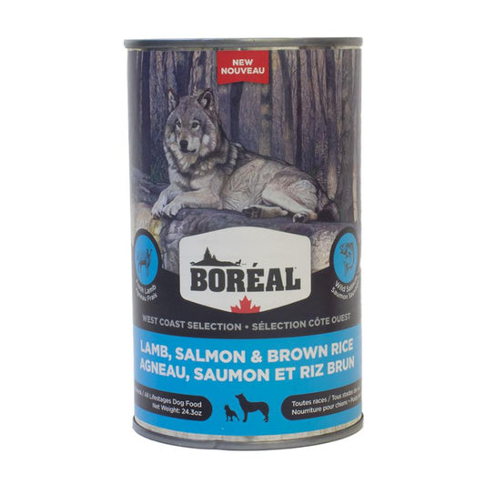 Boreal West Coast Selection Lamb, Salmon & Brown Rice Wet Dog Food, 690-gram (Size: 690-gram)