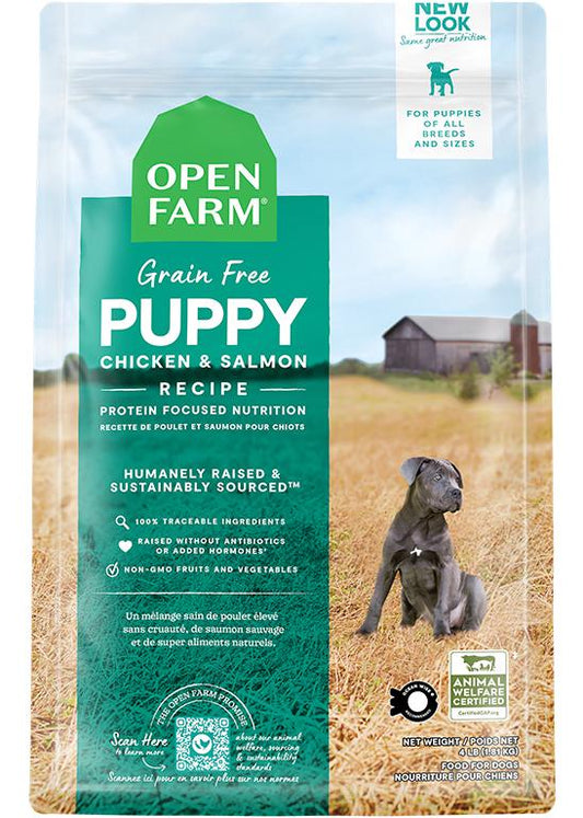 Open Farm Puppy Chicken & Salmon Grain-Free Dry Dog Food, 22-lb (Size: 22-lb)