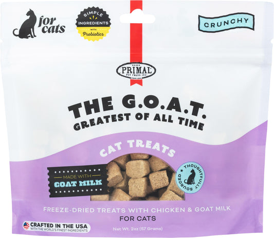 Primal The G.O.A.T. Chicken & Goat Milk Freeze-Dried Cat Treats, 2-oz (Size: 2-oz)