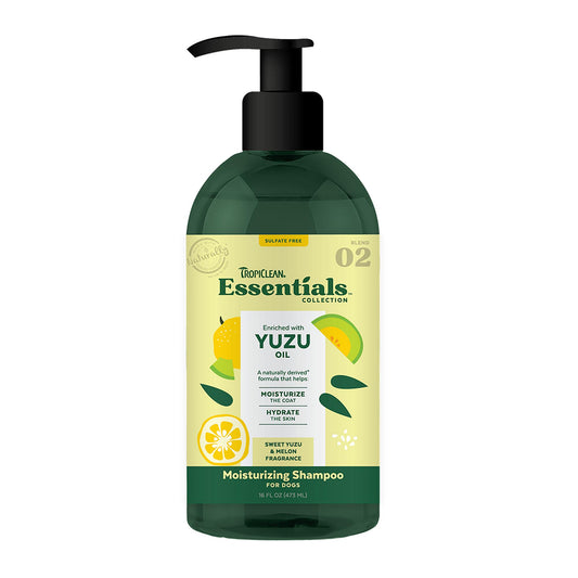 Tropiclean Essentials Yuzu Oil Moisturizing Dog Shampoo, 16-oz (Size: 16-oz)
