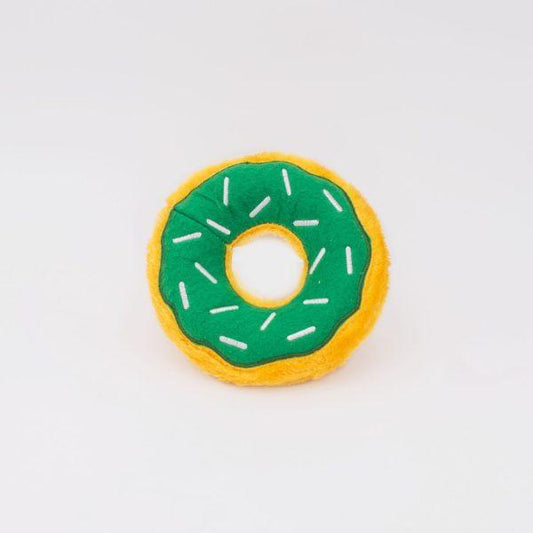 ZippyPaws St. Patrick's Donutz - Shamrock Green Dog Toy