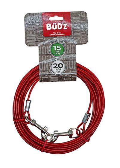 Bud'z Tie Out for Dogs up to 15-lb, 20-ft (Size: 20-ft)