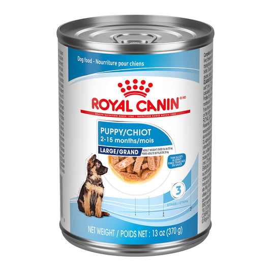 Royal Canin Canine Health Nutrition Large Puppy Thin Slices in Gravy Wet Dog Food Can, 13-oz (Size: 13-oz)