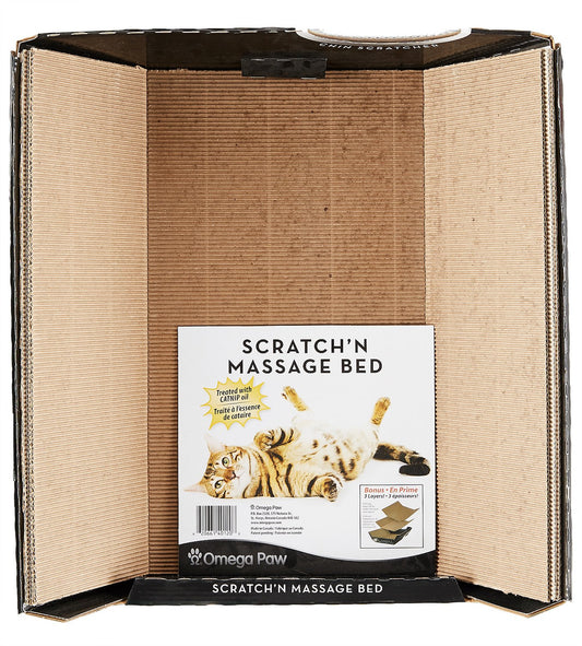 Omega Paw Scratch 'N Massage Bed for Cats