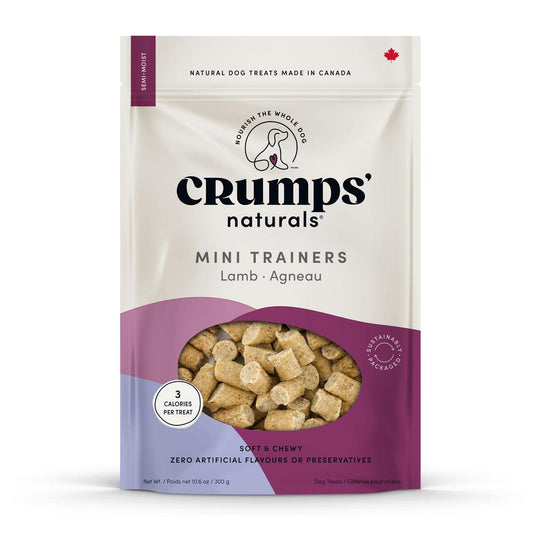 Crumps' Naturals Mini Trainers Lamb Dog Treats, 132-gram
