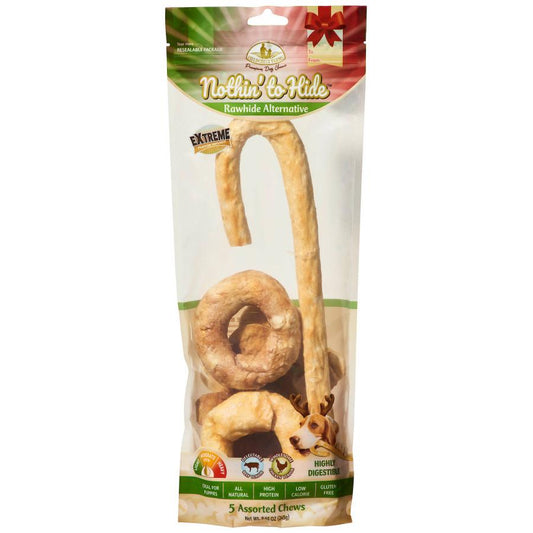 Fieldcrest Farms Nothin' To Hide Holiday Chicken & Beef Dog Treats, Large, Assorted, 5-pk (Size: 5-pk)