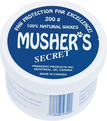 Musher's Secret Paw Protection Natural Dog Wax, 200-g jar (Size: 200-g jar)
