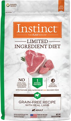 Instinct Limited Ingredient Diet Grain-Free Recipe with Real Lamb Dry Dog Food, 20-lb (Size: 20-lb)
