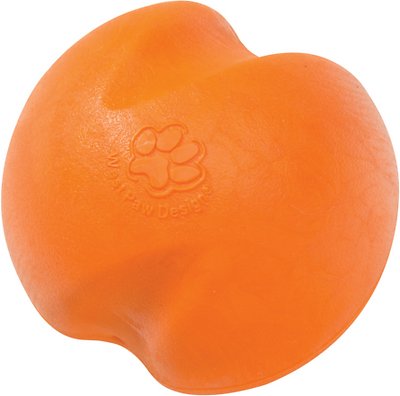 West Paw Zogoflex Jive Dog Toy, Tangerine, Small (Size: Small)