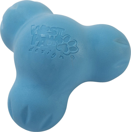 West Paw Zogoflex Small Tux Dog Toy, Aqua Blue